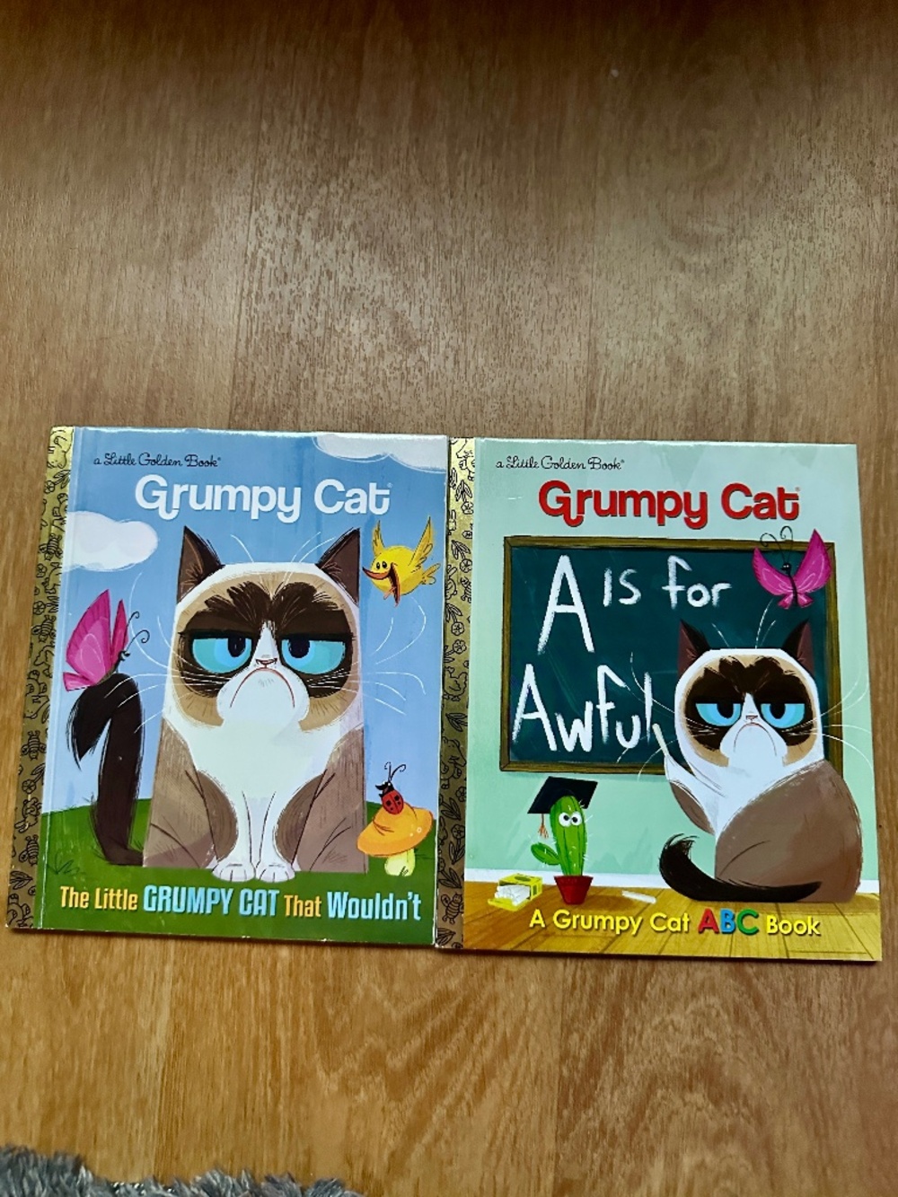 Grumpy Cat Little Golden Books Bundle Lot of 2 A Is for Awful ABC
